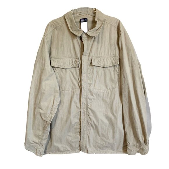 Patagonia Other - Patagonia Tenpenny Jacket Men’s XL Beige Water Repellent Vented Golf Lightweight